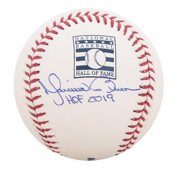 Mariano Rivera Signed OML Manfred Hall of Fame Baseball With "HOF 2019" Inscription (PSA/DNA GEM MT 10